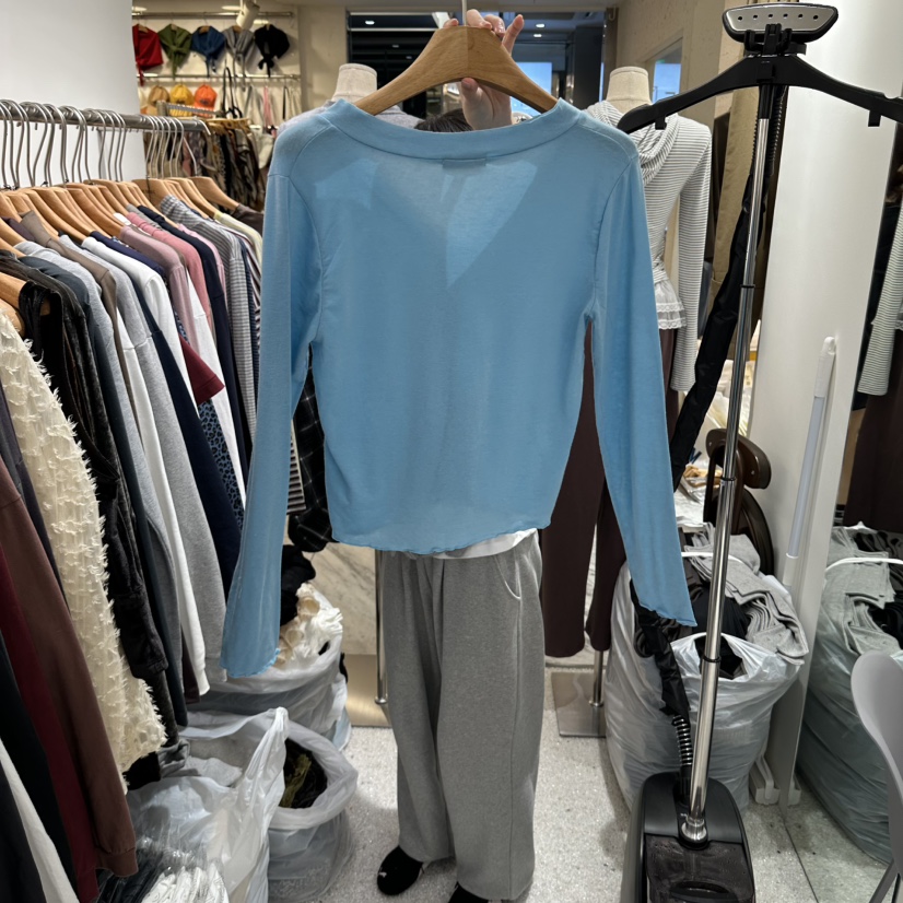 OASISSEOUL韓國代購女裝新品熱賣休閑真品時尚推薦長袖T恤OASISSEOUL長袖T恤