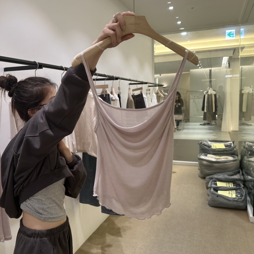 VEGETABLE韓國代購女士新品人氣真品時尚熱賣推薦吊帶背心VEGETABLE吊帶/背心圖色2