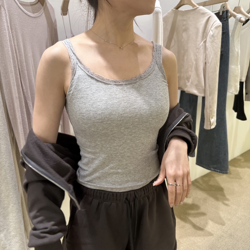 VEGETABLE東大門實拍女裝新款推薦時尚休閑真品熱賣吊帶背心VEGETABLE吊帶/背心圖色2