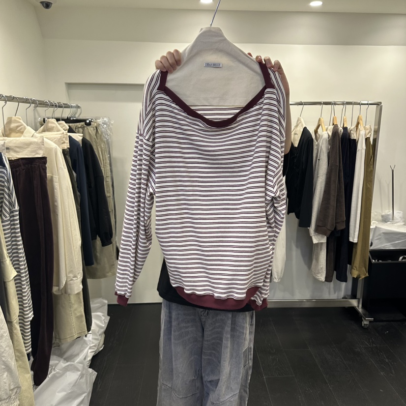 URBAN BREEZE韓國代購女士新款時尚真品人氣休閑長袖T恤URBAN BREEZE長袖T恤圖色1