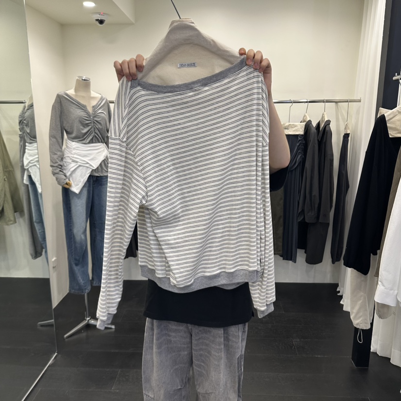 URBAN BREEZE韓國代購女士新款時尚真品人氣休閑長袖T恤URBAN BREEZE長袖T恤圖色3