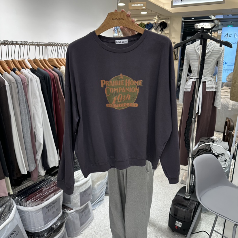 OASISSEOUL韓國直郵女裝新品休閑熱賣真品人氣時尚長袖T恤OASISSEOUL長袖T恤圖色3