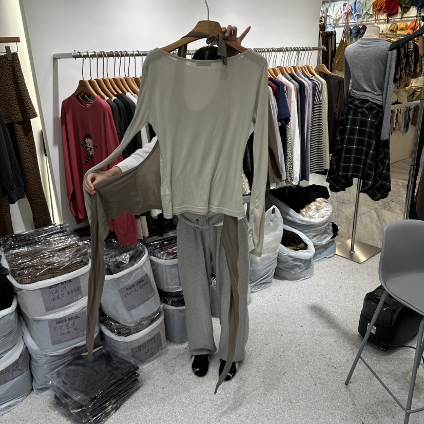 OASISSEOUL東大門實拍女士新品熱賣真品推薦休閑人氣套裝OASISSEOUL套裝
