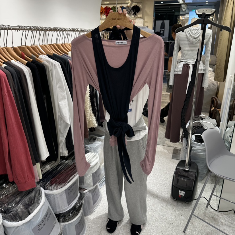 OASISSEOUL東大門實拍女士新品熱賣真品推薦休閑人氣套裝OASISSEOUL套裝圖色2