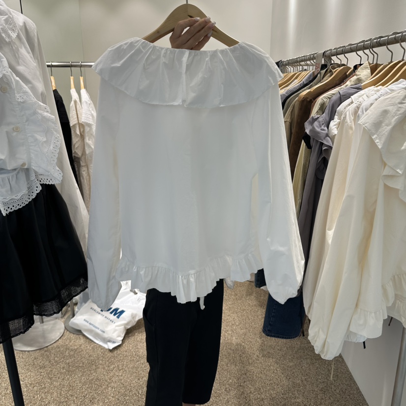 A東大門實拍女士新款真品人氣休閑推薦時尚熱賣襯衫蕾絲衫A STORE襯衫/蕾絲衫