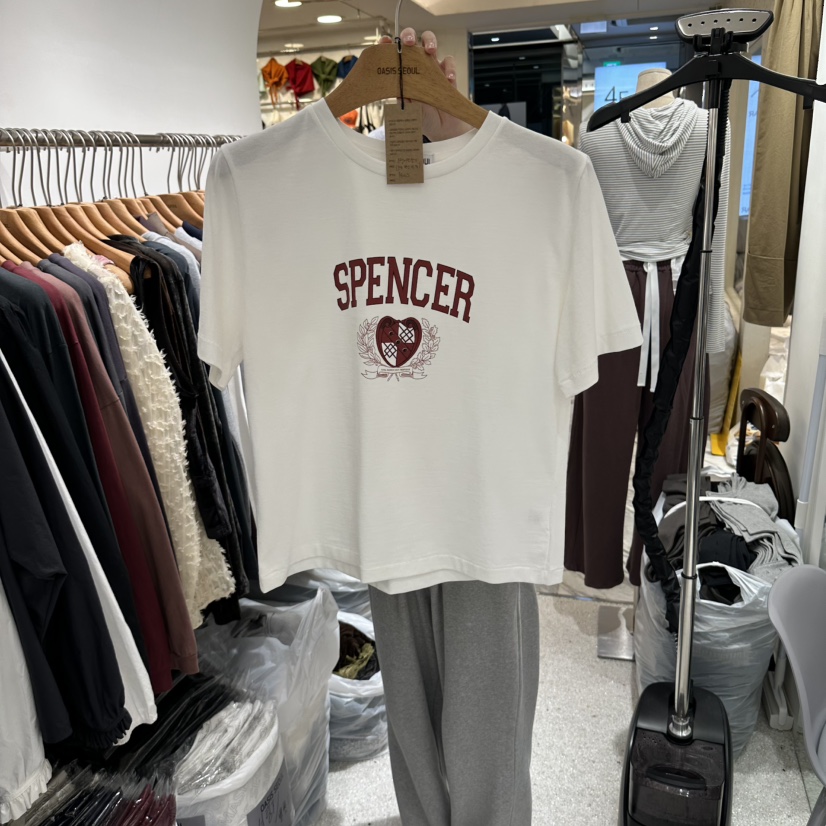 OASISSEOUL東大門實拍女裝新品熱賣人氣時尚真品休閑推薦T恤OASISSEOULT恤圖色1