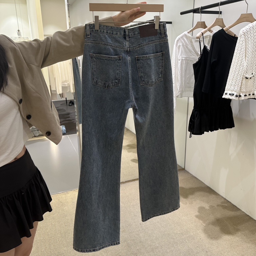 VEGETABLE東大門代購女裝新款推薦真品時尚人氣休閑牛仔褲VEGETABLE牛仔褲