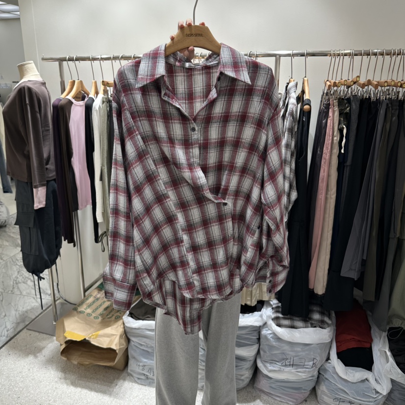 OASISSEOUL東大門代購女士新品熱賣時尚真品休閑襯衫蕾絲衫OASISSEOUL襯衫/蕾絲衫圖色1