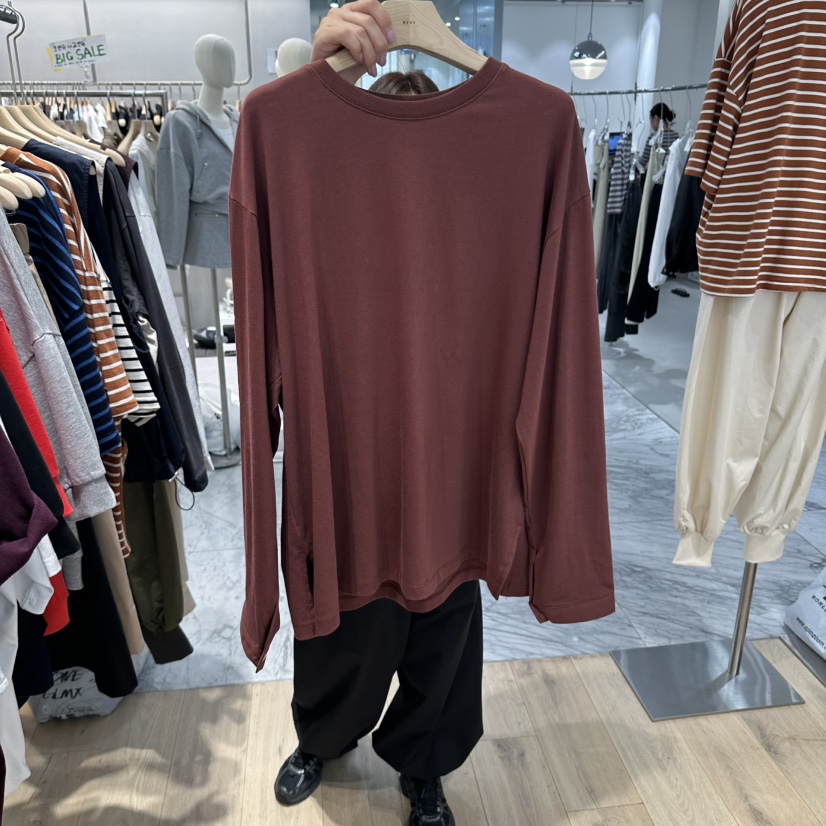REVE-L東大門代購女士新品真品熱賣休閑人氣推薦長袖T恤REVE-L長袖T恤圖色3