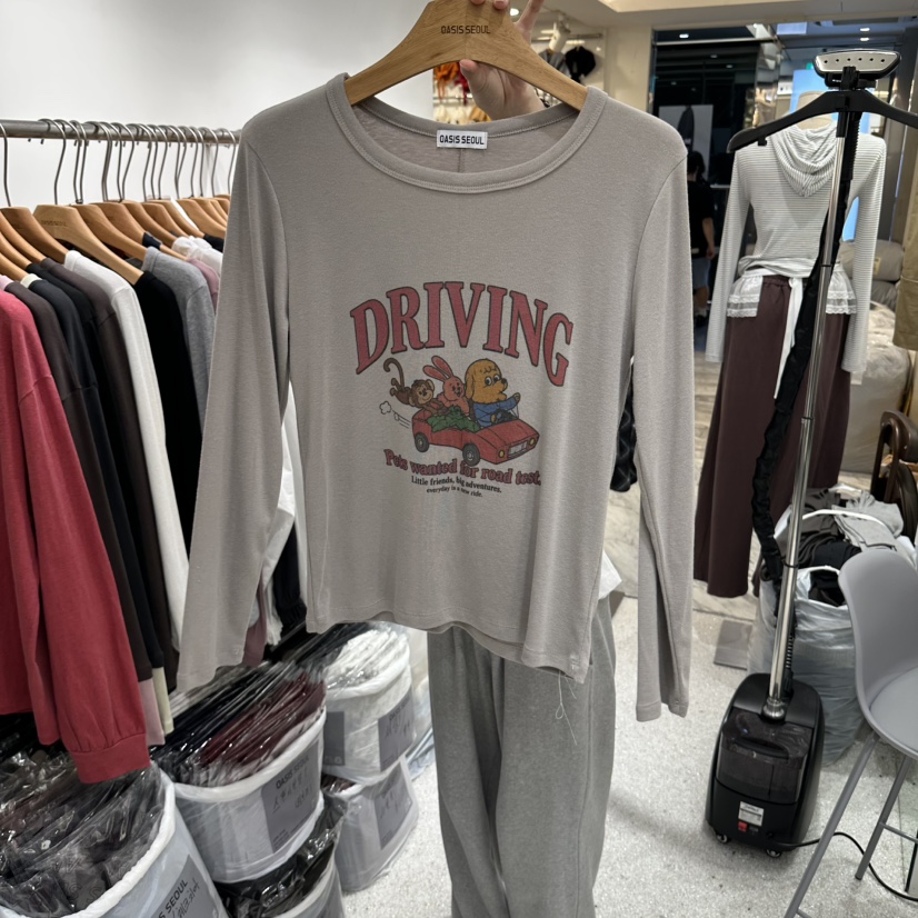 OASISSEOUL韓國直郵女裝新品人氣熱賣時尚真品推薦長袖T恤OASISSEOUL長袖T恤圖色2