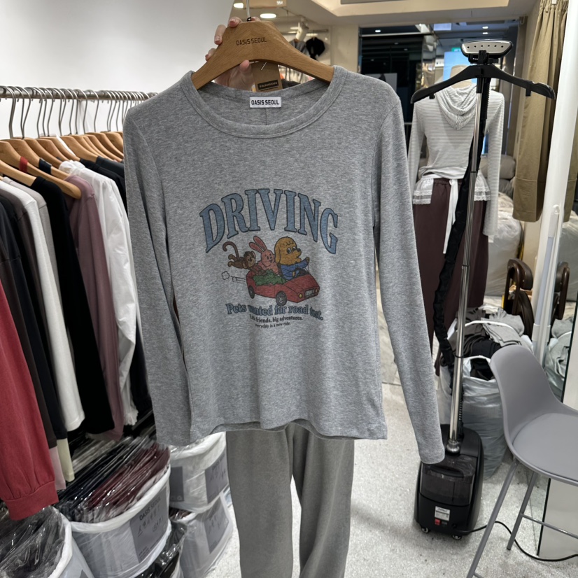 OASISSEOUL韓國直郵女裝新品人氣熱賣時尚真品推薦長袖T恤OASISSEOUL長袖T恤圖色4