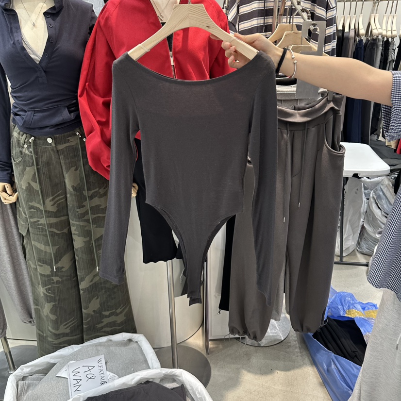 W.FATAL韓國代購女士新品熱賣人氣休閑推薦真品時尚長袖T恤W.FATAL長袖T恤圖色2墨色