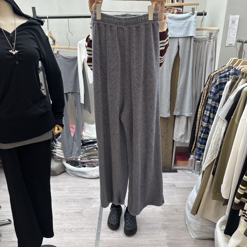 STICK WITH韓國代購女士新品推薦熱賣休閑休閑褲條紋運動STICK WITH休閑褲