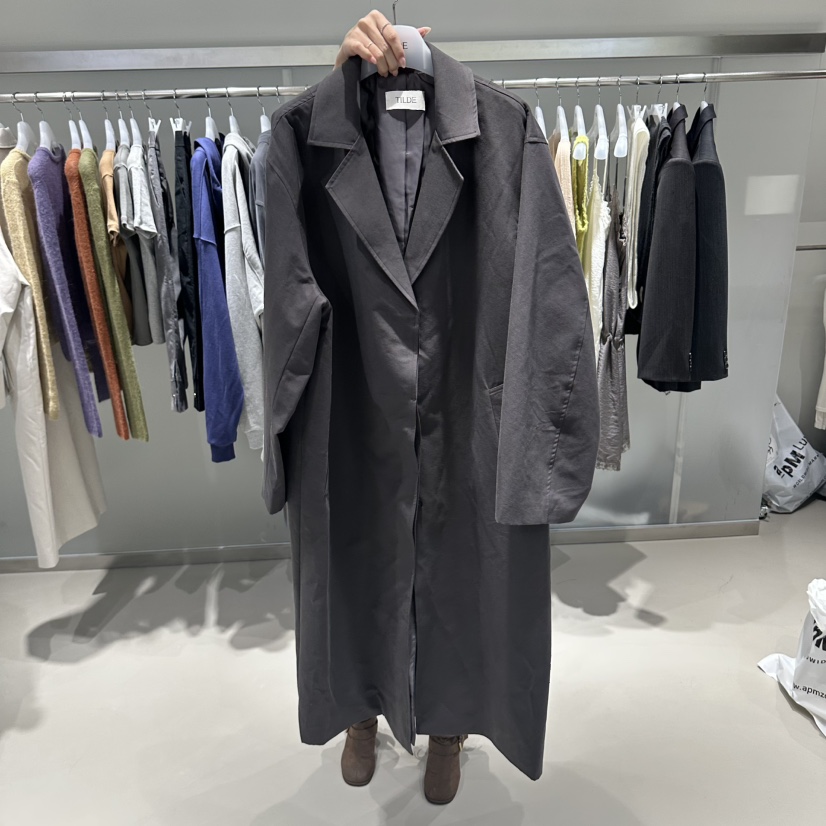 TILDE東大門直郵女裝新品時尚真品休閑推薦人氣熱賣長款風衣TILDE長款風衣圖色2