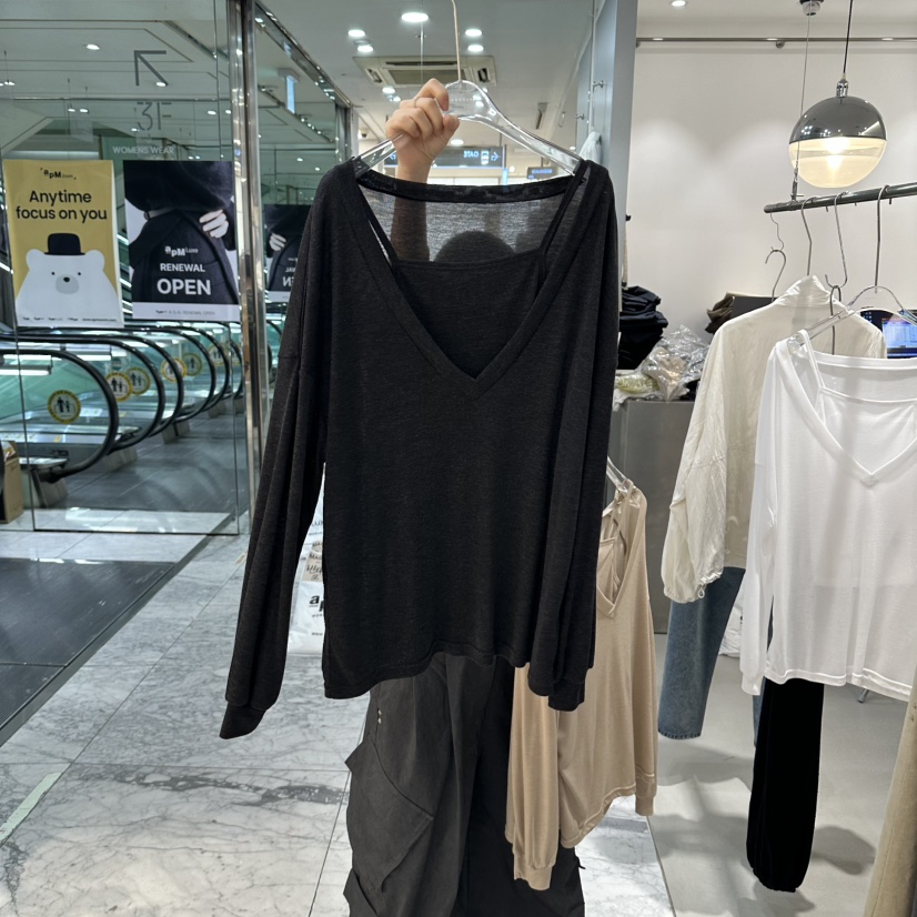 MAGNOLIA36-L東大門直郵女士新品熱賣人氣套裝天絲套裝無袖MAGNOLIA36-L套裝圖色4