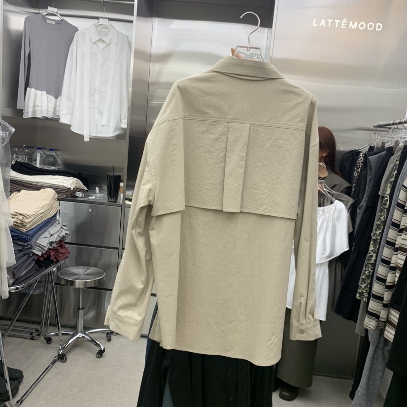 LATTEMOOD韓國代購女裝新款真品推薦熱賣人氣襯衫蕾絲衫大號LATTEMOOD襯衫/蕾絲衫