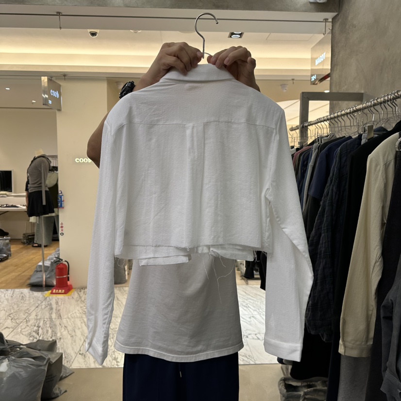 MAGOT韓國直郵女士新品時尚推薦熱賣休閑人氣襯衫蕾絲衫口袋MAGOT襯衫/蕾絲衫