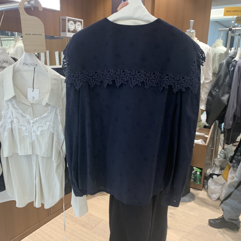 FLAT OGI韓國代購女裝新款真品時尚休閑推薦熱賣襯衫蕾絲衫FLat OGI襯衫/蕾絲衫
