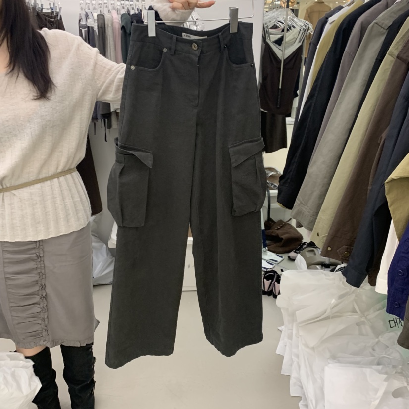 PADO韓國直郵女裝新品推薦真品熱賣時尚人氣休閑休閑褲PADO休閑褲圖色1墨
