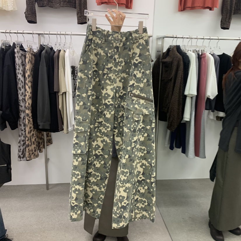 LATTEMOOD東大門實拍女裝新品熱賣時尚推薦人氣休閑褲工裝褲LATTEMOOD休閑褲圖色2
