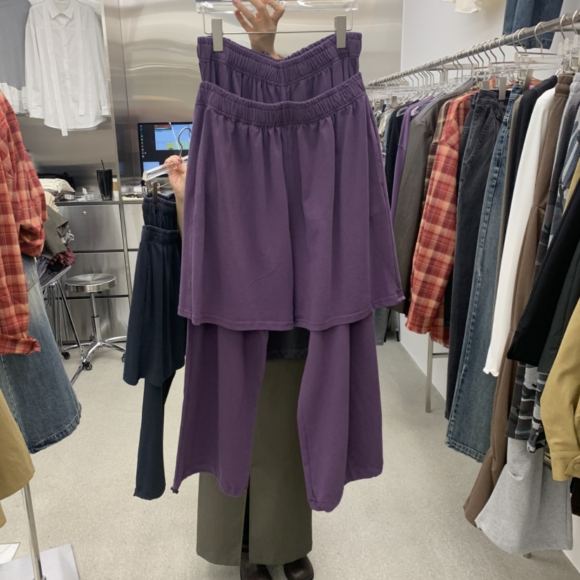 LATTEMOOD韓國代購女裝新款推薦真品熱賣裙褲套裝疊穿運動LATTEMOOD裙褲圖色2