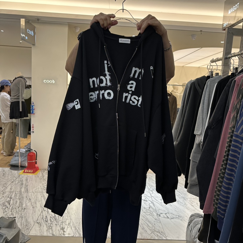 MAGOT韓國代購女裝新品休閑熱賣時尚人氣推薦真品衛衣涂鴉MAGOT衛衣圖色3