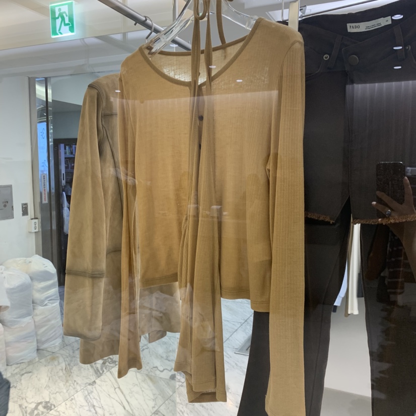 PADO韓國直郵女士新款人氣推薦時尚熱賣套裝套裝露背開衫PADO套裝圖色6
