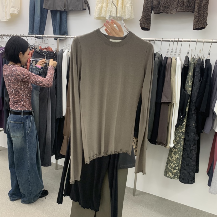 LATTEMOOD東大門實拍女裝新品時尚熱賣人氣推薦真品長袖T恤LATTEMOOD長袖T恤圖色4