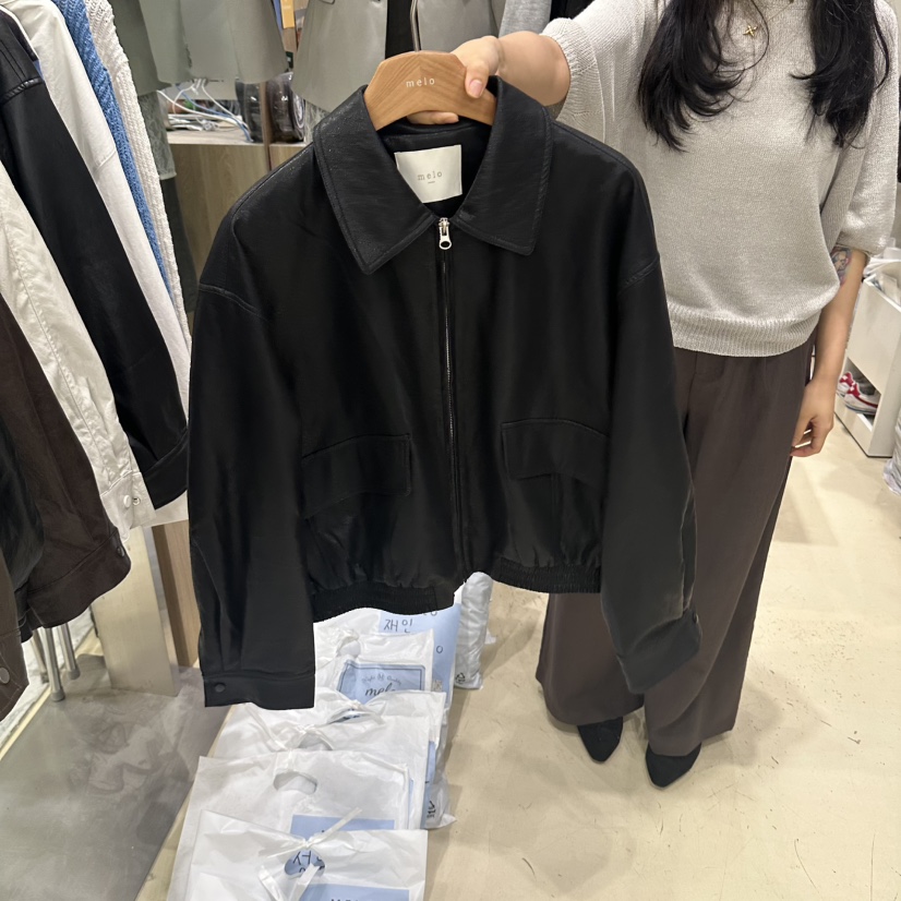 MELO韓國直郵女士新品推薦真品人氣時尚熱賣休閑夾克MELO夾克圖色2