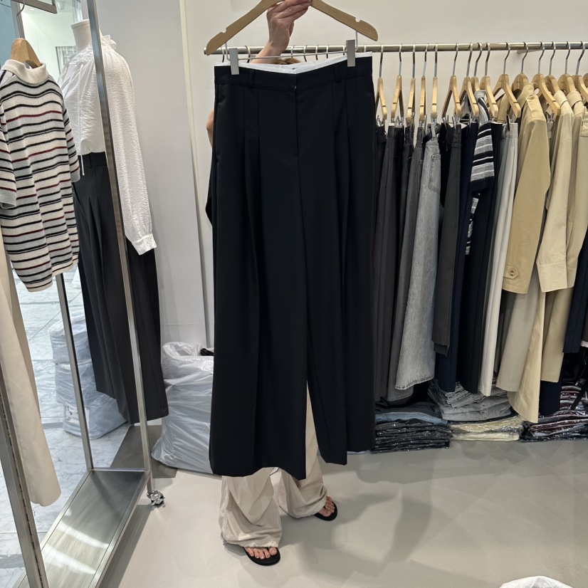 HABLE東大門實拍女士新品真品推薦休閑時尚人氣休閑褲撞色HABLE休閑褲圖色2黑色