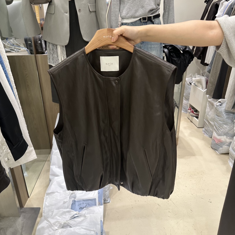 MELO東大門代購女士新品真品時尚熱賣推薦休閑馬甲不含內搭MELO馬甲圖色1