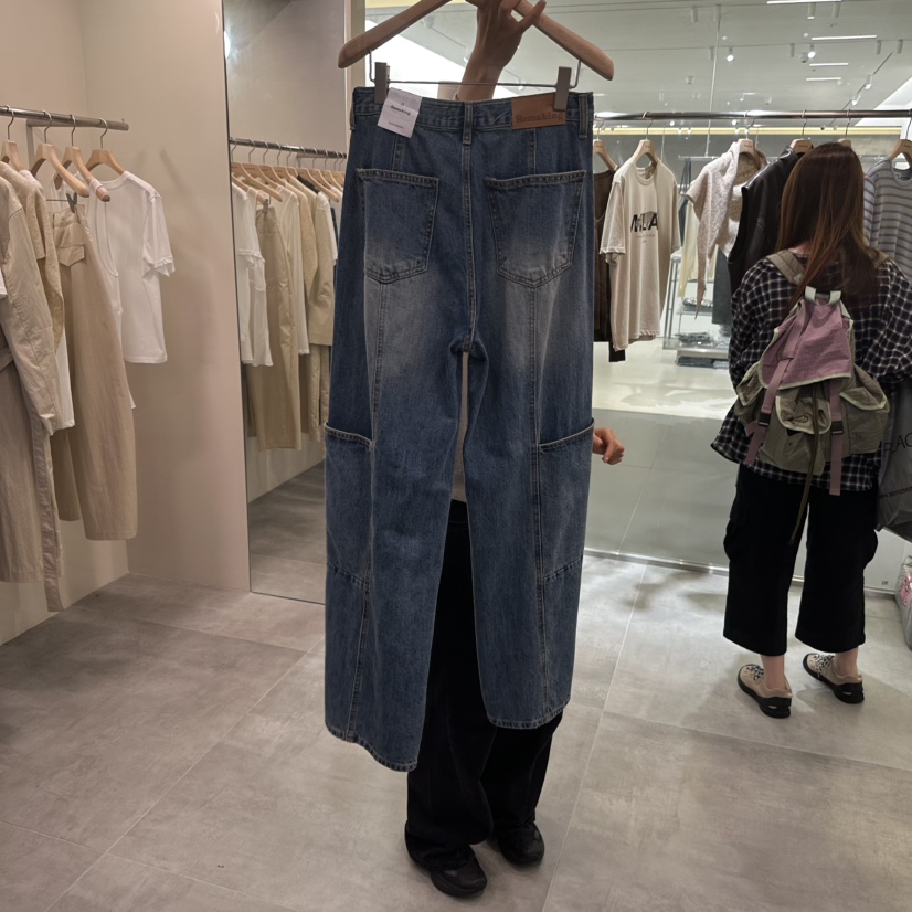URBANSTORY/REMAKING韓國代購女士新品真品推薦牛仔褲口袋Remaking/URBANSTORY牛仔褲