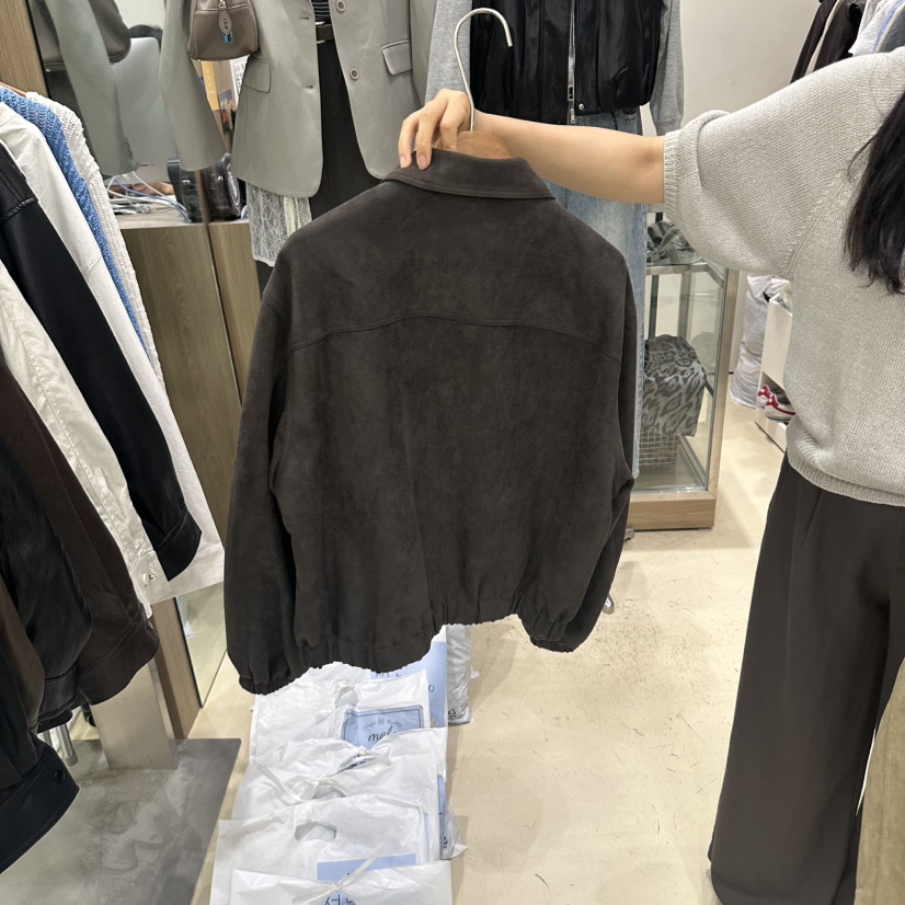 MELO東大門代購女士新款人氣休閑真品推薦時尚熱賣夾克麂皮MELO夾克