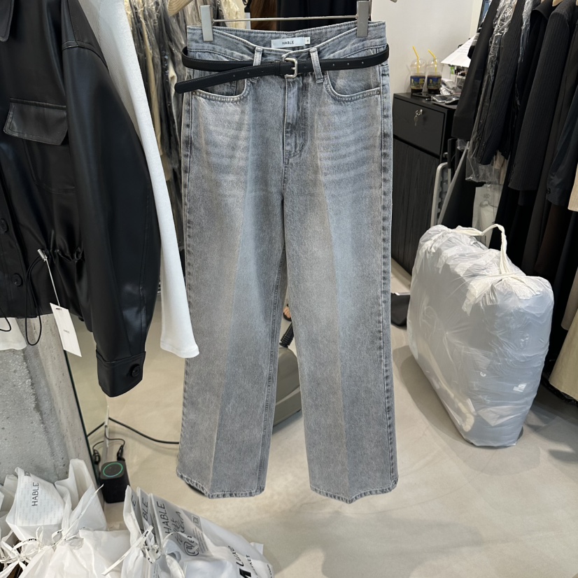 HABLE東大門代購女士新品真品熱賣休閑時尚牛仔褲不含腰帶HABLE牛仔褲圖色1