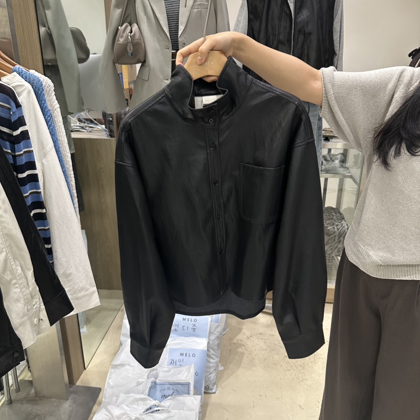 MELO韓國直郵女士新款熱賣休閑時尚真品推薦人氣皮衣MELO皮衣圖色1