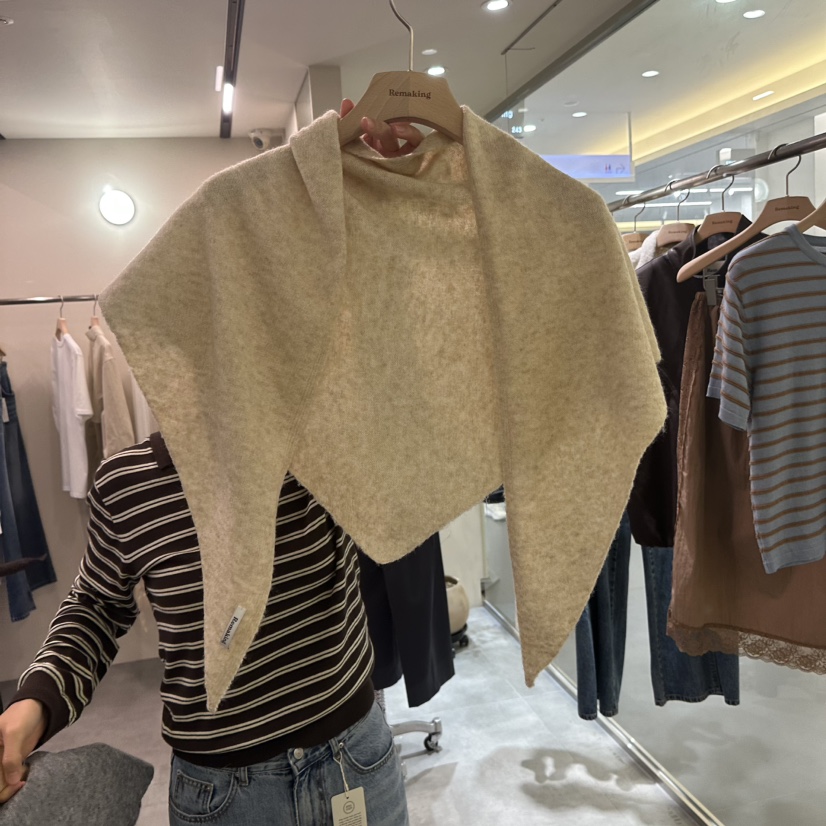 URBANSTORY/REMAKING東大門實拍女裝新品休閑圍巾披肩披肩寬松Remaking/URBANSTORY圍巾/披肩圖色2