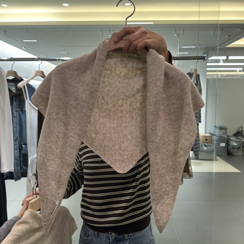 URBANSTORY/REMAKING東大門實拍女裝新品休閑圍巾披肩披肩寬松Remaking/URBANSTORY圍巾/披肩圖色4