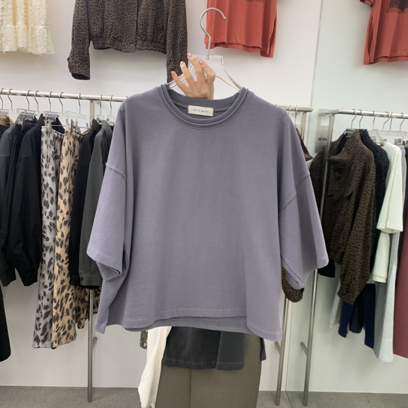LATTEMOOD東大門實拍女士新品時尚人氣真品熱賣推薦休閑T恤LATTEMOODT恤圖色2