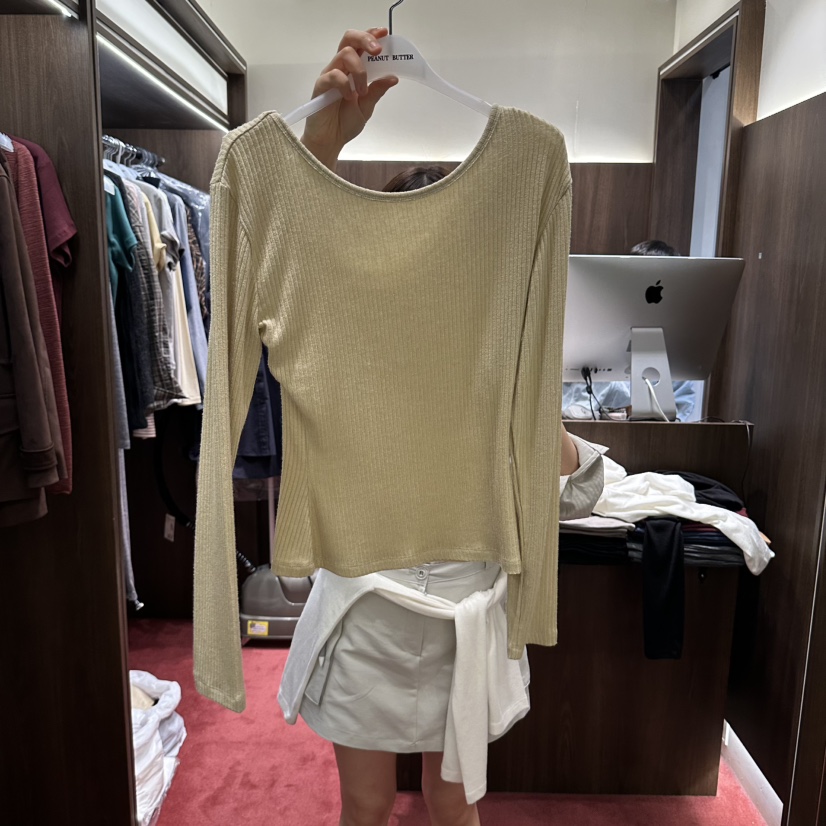 PEANUT BUTTER東大門代購女裝新品真品休閑人氣熱賣長袖T恤PEANUT BUTTER長袖T恤圖色4