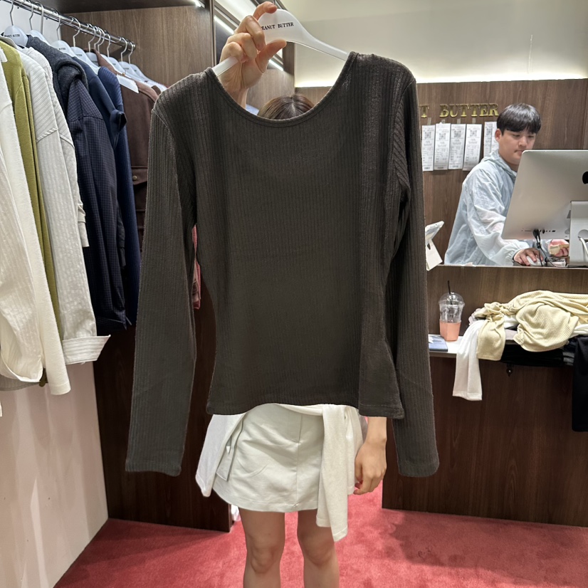 PEANUT BUTTER東大門代購女裝新品真品休閑人氣熱賣長袖T恤PEANUT BUTTER長袖T恤圖色5