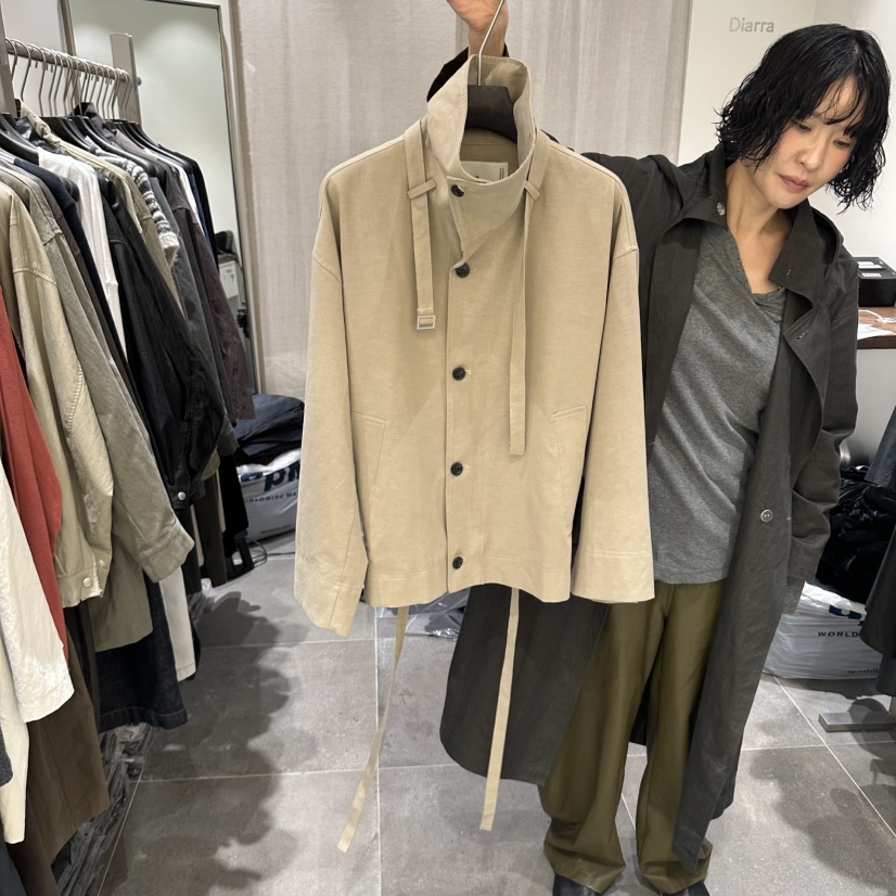 DIARRA東大門直郵女裝新品熱賣真品推薦時尚人氣夾克含腰帶DIARRA夾克圖色1