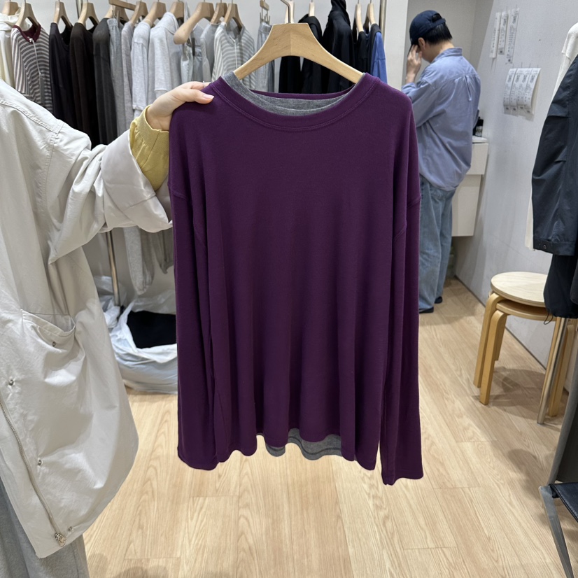 HAUS-A東大門直郵女裝新品真品熱賣推薦時尚長袖T恤寬松HAUSWOMEN長袖T恤圖色3