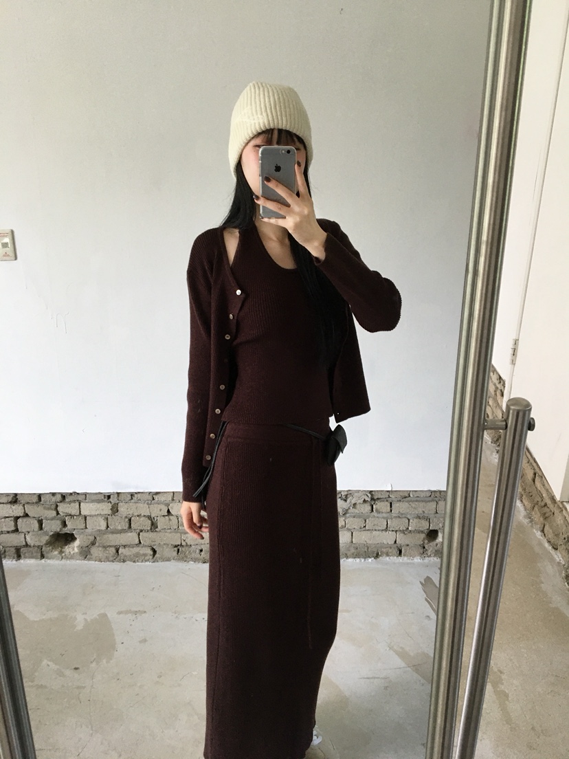 LEGACY韓國直郵女士新款休閑時尚推薦人氣真品熱賣長裙羅紋LEGACY長裙