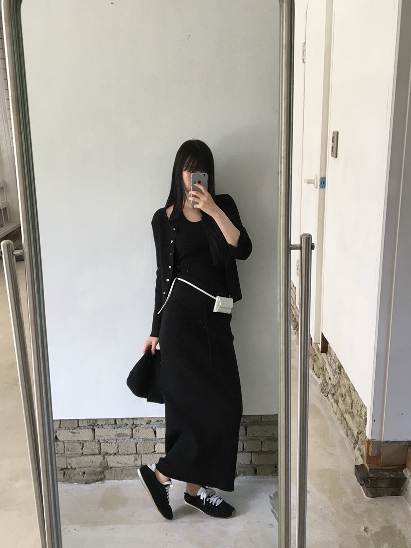 LEGACY韓國直郵女士新款休閑時尚推薦人氣真品熱賣長裙羅紋LEGACY長裙