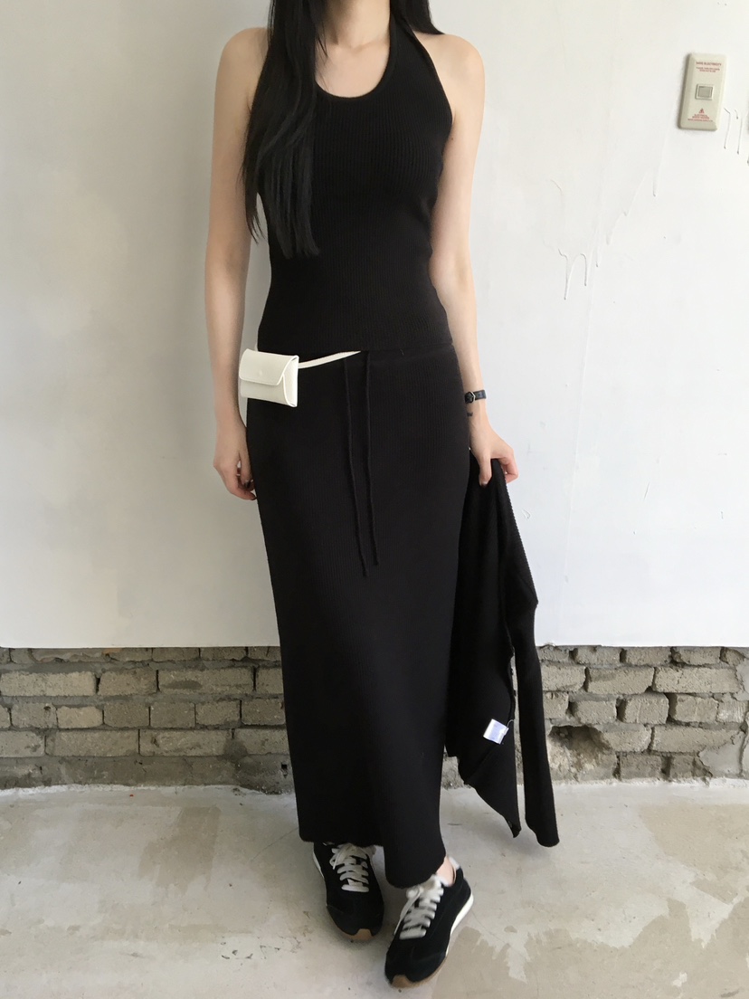 LEGACY韓國直郵女士新款休閑時尚推薦人氣真品熱賣長裙羅紋LEGACY長裙