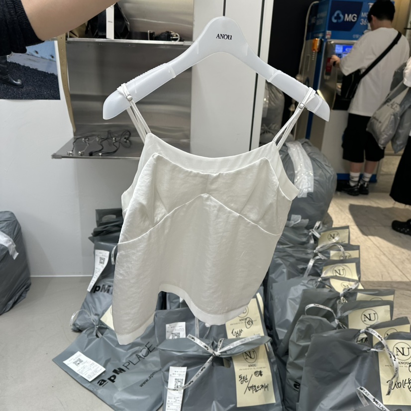 ANOU東大門實拍女士新款真品熱賣推薦時尚人氣休閑吊帶背心ANOU吊帶/背心圖色1