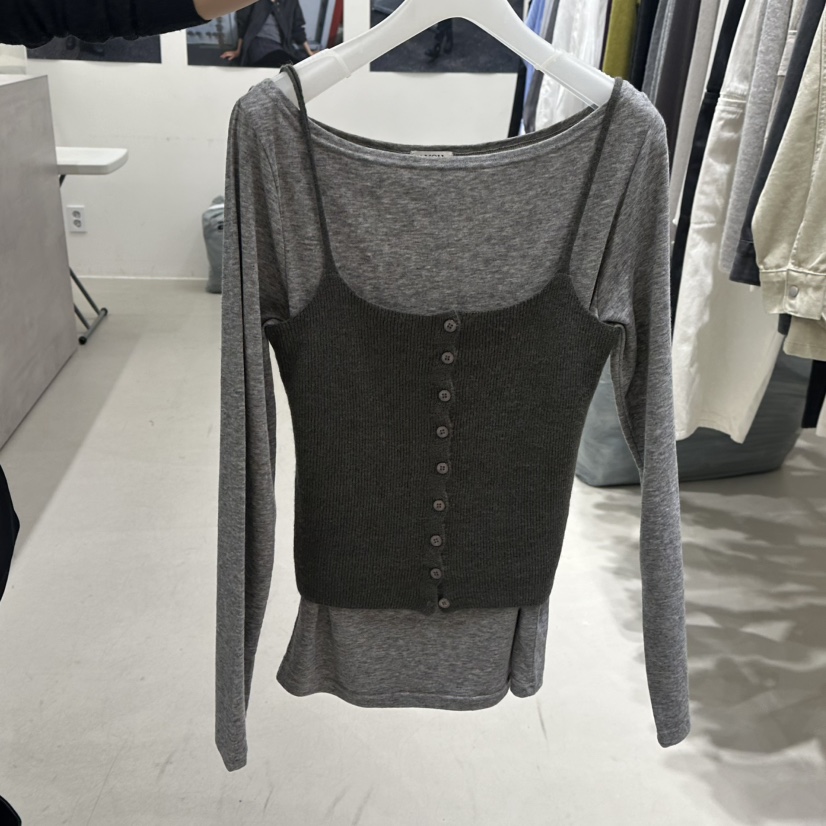 ANOU東大門代購女士新品人氣休閑熱賣推薦時尚真品吊帶背心ANOU吊帶/背心圖色3
