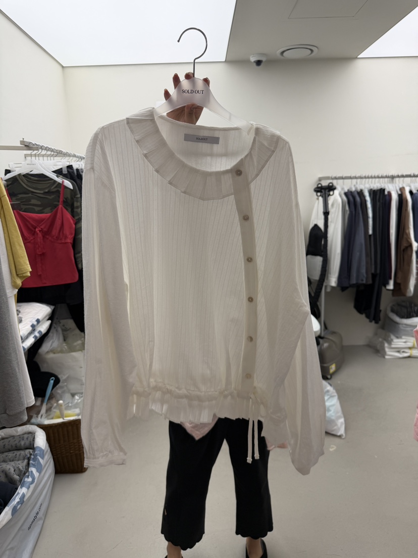 SOLD OUT東大門代購女士新品真品熱賣休閑人氣襯衫蕾絲衫SOLD OUT襯衫/蕾絲衫圖色1