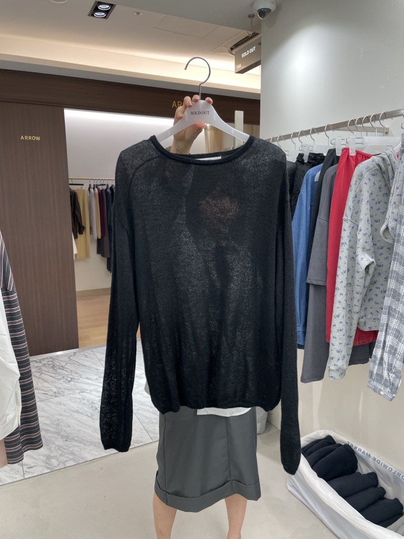 SOLD OUT東大門實拍女士新款休閑時尚熱賣推薦針織衫馬海毛SOLD OUT針織衫圖色6黑
