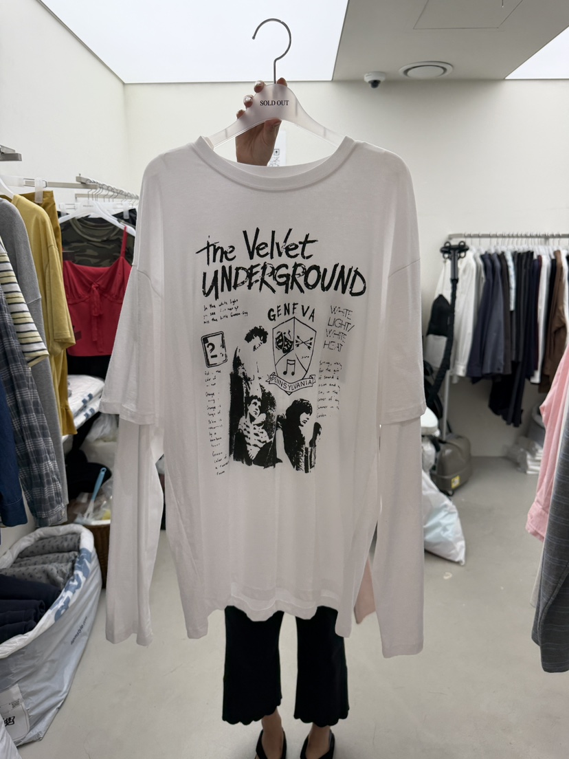 SOLD OUT東大門直郵女裝新款真品人氣推薦熱賣休閑長袖T恤SOLD OUT長袖T恤圖色1